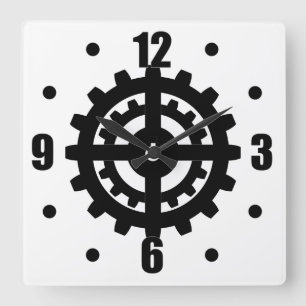Geber Quadratische Wanduhr
