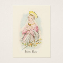 Gebet bis St. Anne mit Jungfrau Mary Holy Card