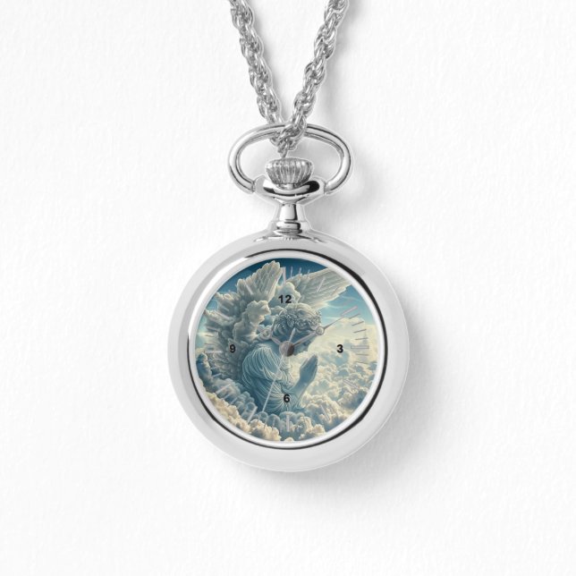 Gebet Cloud Engel eWatch Necklace Armbanduhr (Vorderseite)