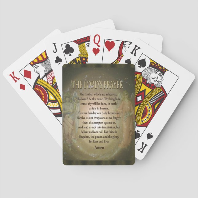 Gebet - Das Gebet des Herrn Spielkarten (Rückseite)