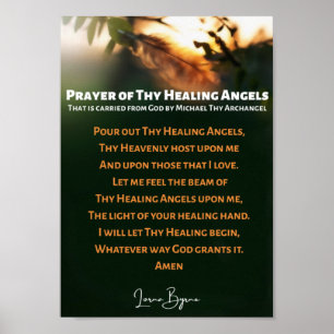 Gebet der Heilenden Engel von Lorna Byrne Poster