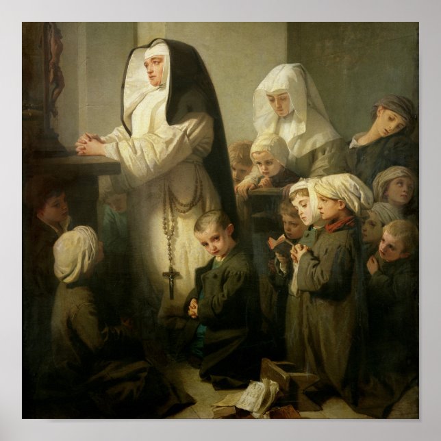 Gebet der Kinder, die an Ringwurm leiden Poster (Vorne)