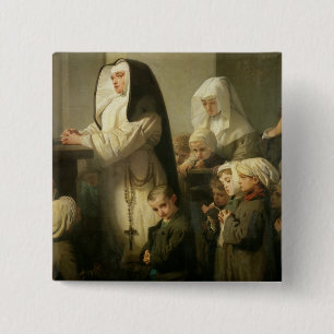 Gebet der Kinder, die unter Scherpilzflechte Button