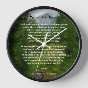 Gebet des Friedens Uhr