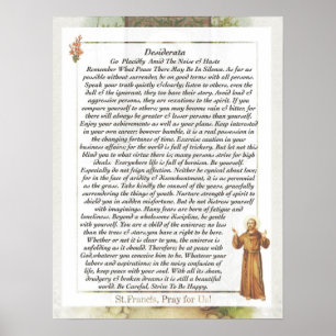 Gebet des Heiligen St Francis Assisi-15:17 Paris Poster