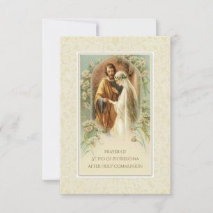 Gebet des hl. Padre Pio nach der heiligen Kommunio Einladung