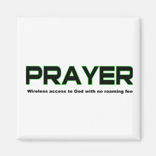 Gebet, drahtloser Zugang zum christlichen Geschenk Magnet