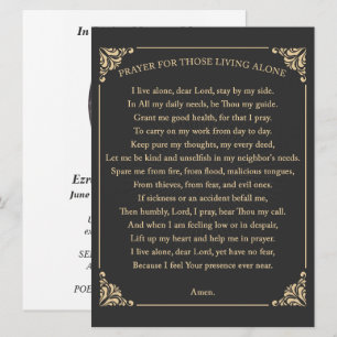 Gebet für Alleinlebende Einladung