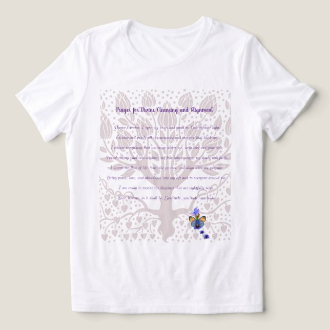 Gebet für göttliche Reinigung und Angleichung Tri-Blend Shirt (Design Vorderseite)