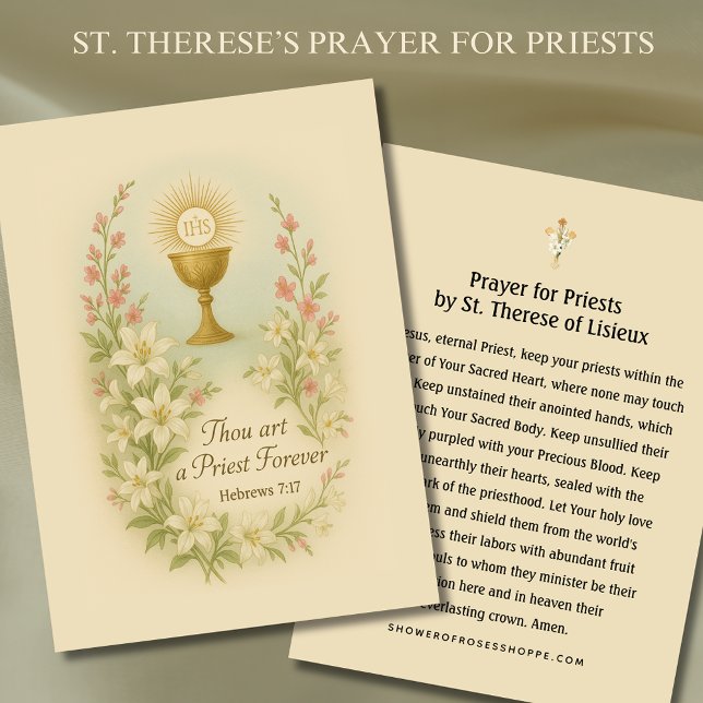 Gebet für Priester durch die Heilige Karte St. The (Von Creator hochgeladen)