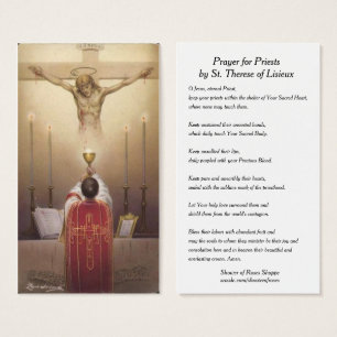 Gebet für Priester durch heilige Karte St. Theres