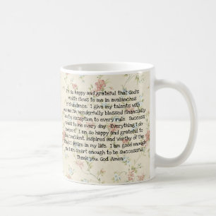 Gebet für Wohlstand und Fülle  Kaffeetasse