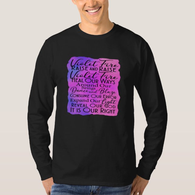 Gebet gegen das gewalttätige Feuer: Heilung von Ab T-Shirt (Vorderseite)