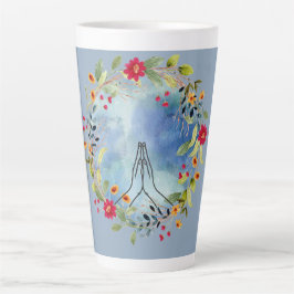 Gebet Hände Aquarell Milchtasse