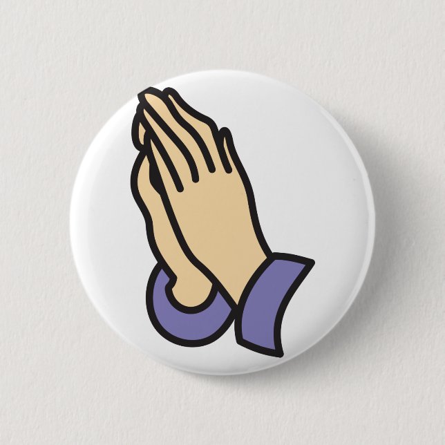 Gebet Hände Button (Vorderseite)