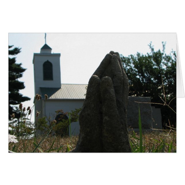 Gebet Hände in der Kirche (Vorderseite (Horizontal))