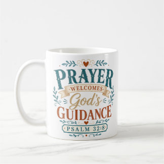 Gebet heißt Gottes Führung willkommen Christlicher Kaffeetasse