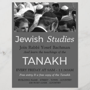 Gebet in der Synagoge, Judentum, Judaistik Flyer