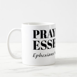 Gebet ist eine wesentliche Tasse