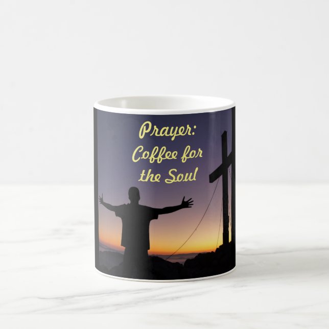 Gebet: Kaffee für die Soul-Kaffee-Tasse Kaffeetasse (Mittel)