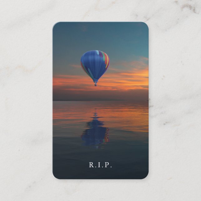 Gebet kardiert den deluxen | Heißluft-Ballon Visitenkarte (Vorderseite)
