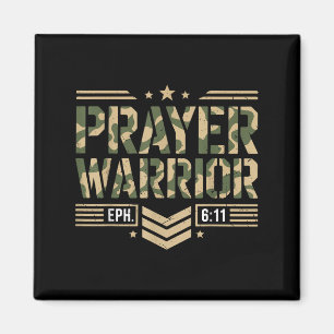 Gebet Krieger Jesus Christlichen Menschen Rüstung  Magnet