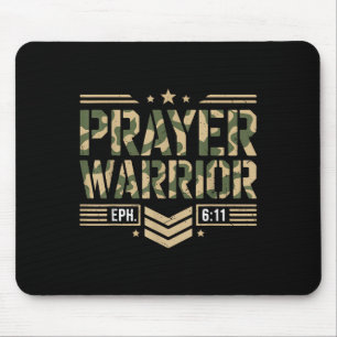 Gebet Krieger Jesus Christlichen Menschen Rüstung Mousepad