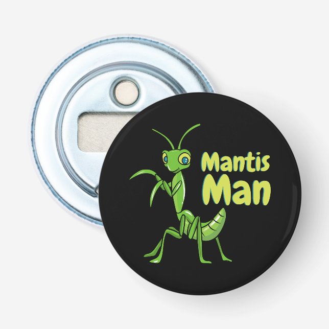 Gebet Mantis Man Green Garden Insekt Flaschenöffner (Vorderseite)