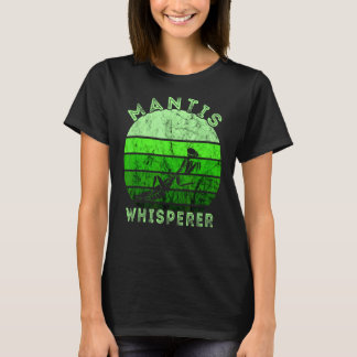 Gebet Mantis Whisperer Retro Vintage grüne Insec T-Shirt