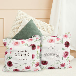 Gebet Pillow Psalm 147:3 Keepake Glaubensgeschenk  Kissen