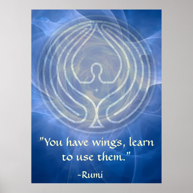 Gebet Rumi und poetische Kunst Poster (Vorne)