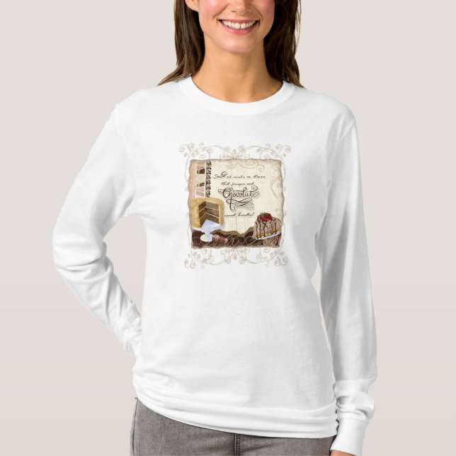 Gebet u. der T - Shirt der Schokoladen-Frau (Vorderseite)