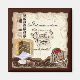 Gebet u. Schokoladen-Magnet Magnet