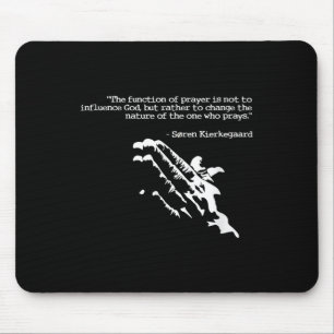 Gebet und Glaubenssatz Kierkegaard Gebet Geschenk Mousepad