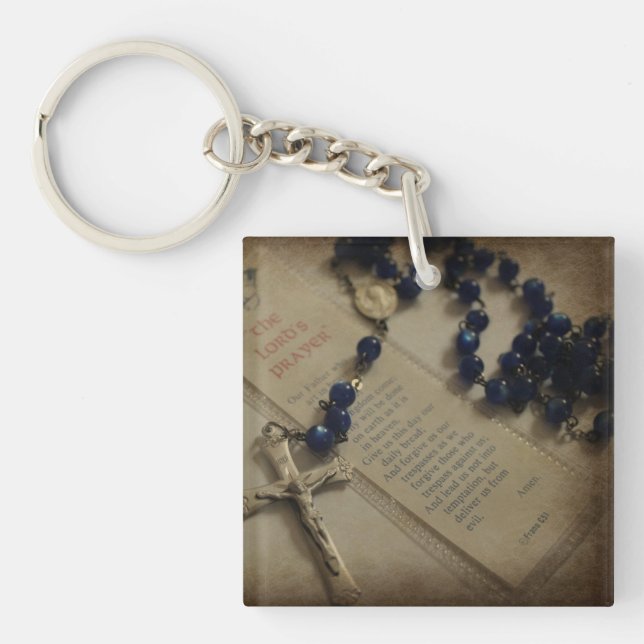 Gebet und Rosary Schlüsselanhänger (Vorderseite)