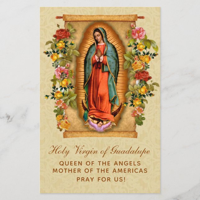 Gebet Unsere Frau von Guadalupe Corona Virus COVID (Vorderseite)