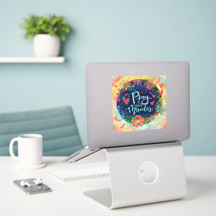 Gebet verursacht Wunder Inspirivity Faith Aufkleber