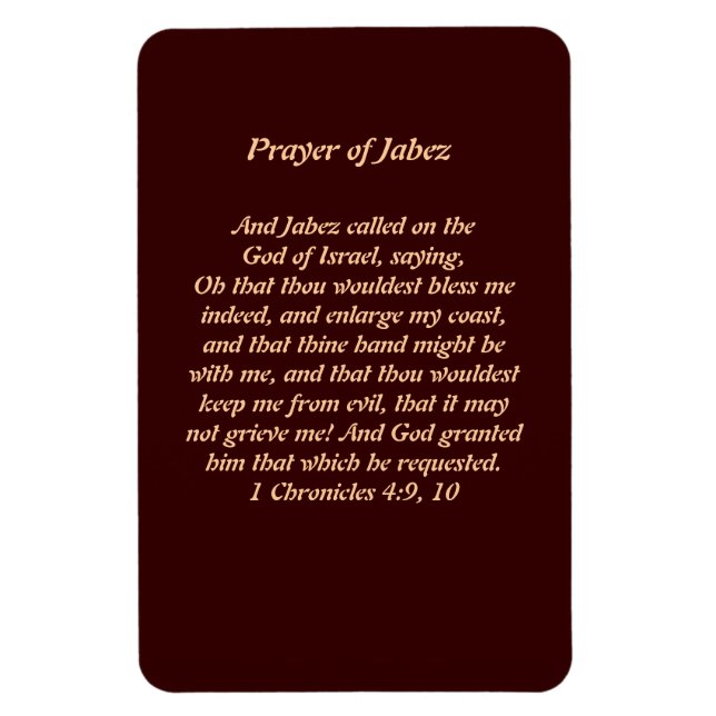 Gebet von Jabez Magnet (Vertikal)