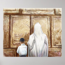Gebet Western Wall Jerusalem Alte Stadt Israel Poster
