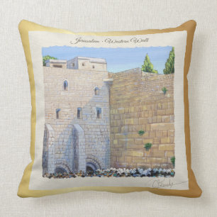 Gebet, Western Wall KOTEL Jerusalem Alte Stadtkuns Kissen
