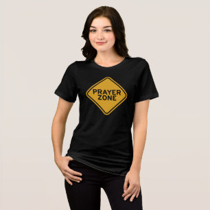 Gebet-Zone - Stopp und Reden mit Gott Tri-Blend Shirt