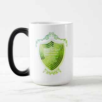 Gebet zu Gott Gold Design Morph Tasse