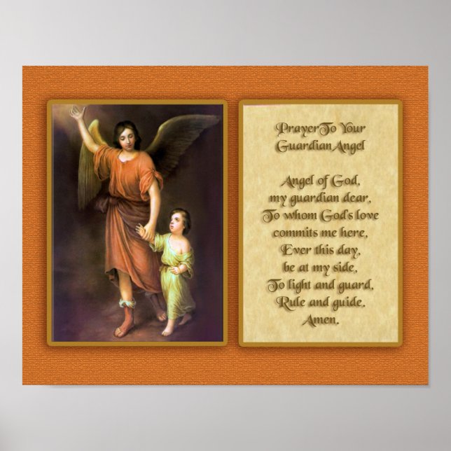 Gebet zu Ihrem Wächter Angel. Poster (Vorne)