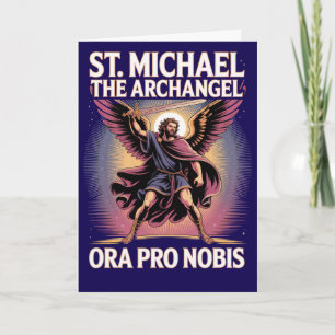 Gebet zu St. Michael dem Erzengel Katholisch Karte