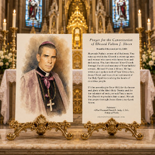 Gebet zur Heiligsprechung von Seligem Fulton Sheen
