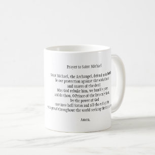 Gebet zur St. Michael-Tasse Kaffeetasse