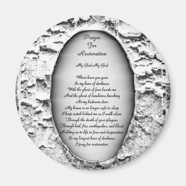 Gebet zur Wiederherstellung Magnet (Vorne)