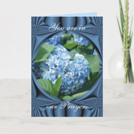 Gebete - blaue Hydrangea - passen Sie jede Gelegen Karte