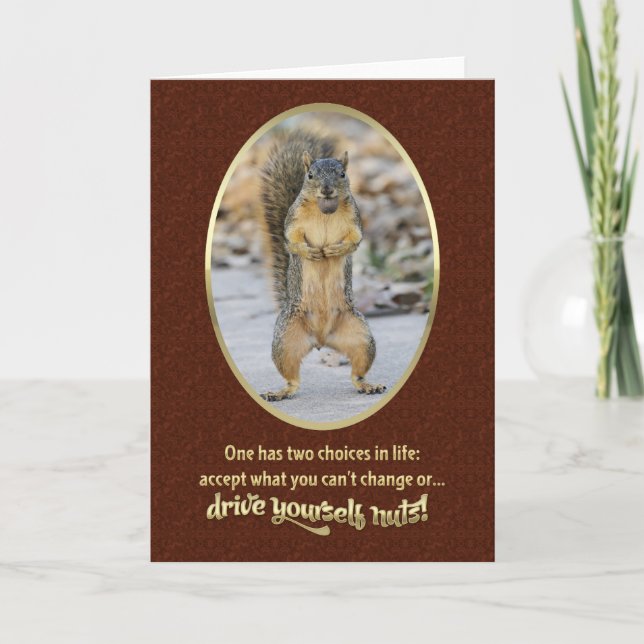 Gebete der Stille in einer Nuss Karte (Vorderseite)