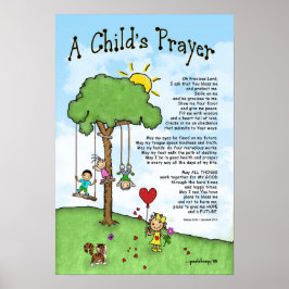 Gebete eines Kindes (Schriften: Römer/Jeremiah) Poster